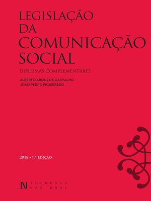 cover image of Legislação da Comunicação Social e outros Diplomas Relevantes